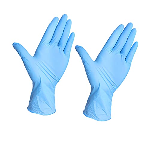 Colorful Home Tool 1PC Einweg Handschuhe Blau Gummi Nitril-Handschuhe puderfreie Tätowierhandschuhe Mechaniker Kochhandschuhe Blue L