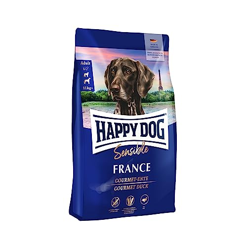 Happy Dog 60559 - Supreme Sensible France Gourmet-Ente - Hunde-Trockenfutter für ausgewachsene Hunde - 1 kg Inhalt