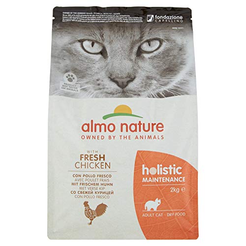 Almo Nature Holistic Maintenance Trockenfutter für Katzen mit frischem Huhn 2Kg