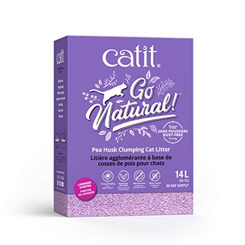 Catit Go Natural klumpende ErbsenhÃ¼lsen Lavendelduft 2x 7L 14L