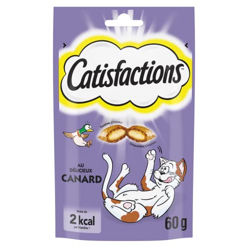 CATISFACTIONS Leckerli mit Ente für Katzen und Kätzchen 1 Beutel 60 g