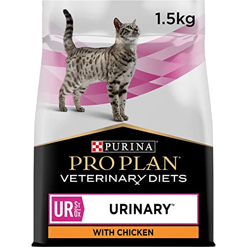 PRO PLAN Veterinary Diets UR St Ox Urinary 1 5 kg Diätalleinfuttermittel für ausgewachsene Katzen und Kätzchen Zur Auflösung von Struvitsteinen Harnsäuernde Eigenschaften