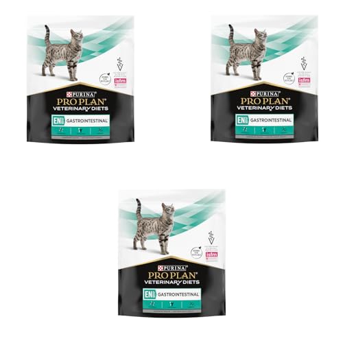 PRO PLAN Veterinary Diets EN Gastrointestinal 3er Pack 3 x 400 g Diätalleinfuttermittel für Katzen und Kätzchen Kann helfen bei Resorptionsstörungen des Darms