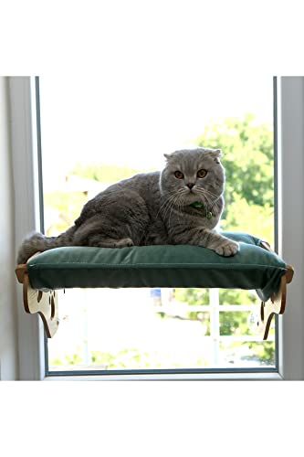 Fenster Katzenhängematte für Katzen Fensterplatz Stabiler Fensterliegeplatz für Katzen mit 6 Große Saugnäpfe mit Einem Gewicht von Hält bis zu 15 kg
