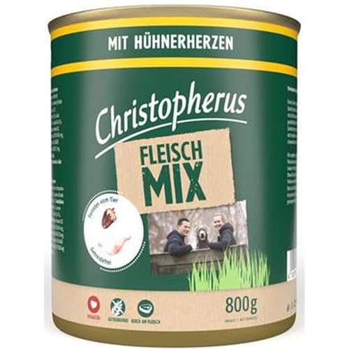 Allco Christopherus Fleischmix mit Hühnerherzen 6X 800g