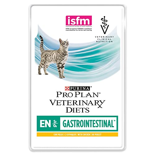 Purina Pro Plan Veterinary Diets EN Gastrointestinal Huhn 10 x 85 g Frischebeutel Kann dabei helfen akute Resorptionsstörungen des Darms zu verringern