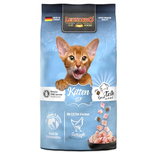 LEONARDO Kitten GF für Katzen 300g mit frischem Geflügel und Makrele leicht verdaulich getreidefrei Alleinfutter Made in Germany