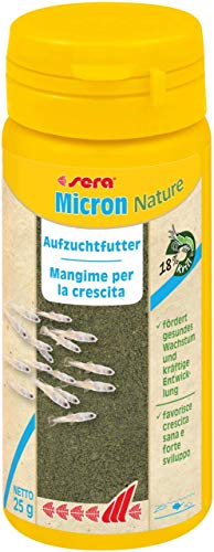 sera Micron Nature 50 ml 25 g   Staubfeines Aufzuchtfutter mit Zoo  18 % Krill und Phytoplankton 51 % Spirulina Jungfischfutter bzw. Korallenfutter und Muschel Futter oder Fächergarnelen