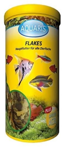  Flakes Aquarium Zierfischfutter   180g 1 L eine perfekt ausgewogene Komposition Flockenfutter für Zierfische aus Fisch Fischnebenprodukten