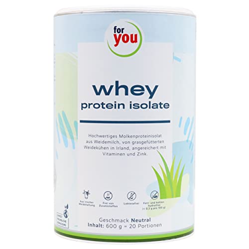 whey protein isolate Pur 600 g Molkenprotein aus Weidemilch Hoher Eiweißanteil 99 7% zum Muskelaufbau enthält alle essentiellen Aminosäuren Laktosefrei glutenfrei Protein Pulver Neutral