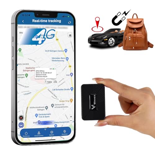 GPS Tracker Winnes 4G SMS APP Webseiten-Positionierung Anti-Diebstahl- und Anti-Verlust-GPS Tracker Auto Geofence mehrere Alarmmodi Kinder-Positionierungs-GPS Sender mit Magnetischem TK913