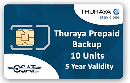 OSAT Thuraya Satellite Phone Prepaid-Backup-SIM-Karte mit 10 Einheiten und Einer Gültigkeit von 5 Jahren