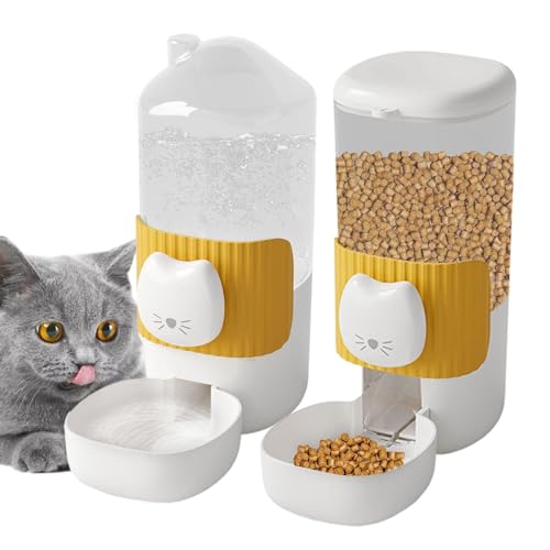 Automatischer Futterspender für Katzen und Wasser Automatischer Futterspender für Hunde und Wasser Futterautomat für Hunde Haustier-Futterspender und Wasserspender-Set Hunde-Futterspender und Hun