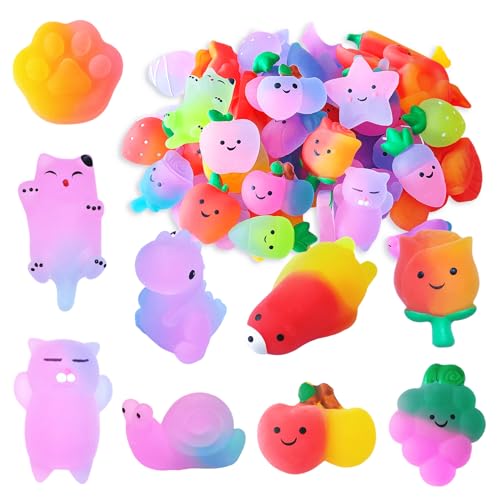 30 Stück zufällige Lieferung Mochi Squishy der Farbverlaufsreihen sensorische Squishy Spielzeug Kinder Geburtstagsgeschenk Party Gefälligkeiten Klassenzimmer Prämien Goody Bag Stuffers