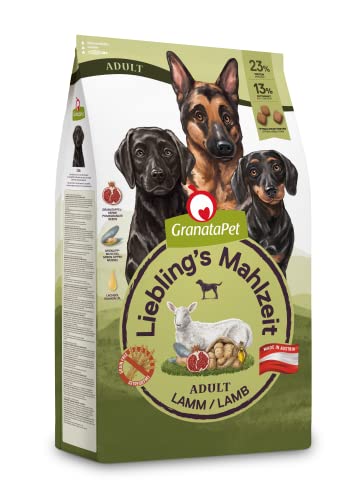 GranataPet Liebling s Mahlzeit Adult Lamm 1 8 kg Trockenfutter für Hunde Hundefutter ohne Getreide ohne Zuckerzusätze Alleinfuttermittel