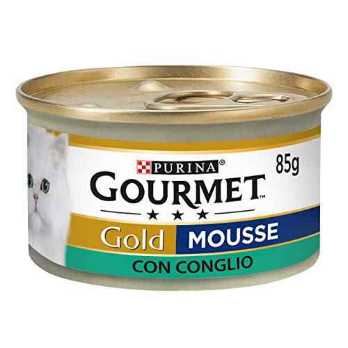Purina Gourmet Gold Mousse feucht Katze mit Kaninchen 24 Dosen 85 g je