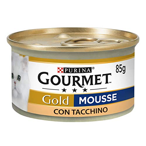 Purina Gourmet Gold Feuchtigkeit Katzen-Mousse mit Truthahn 24 Dosen 85 g 24 x 85 g
