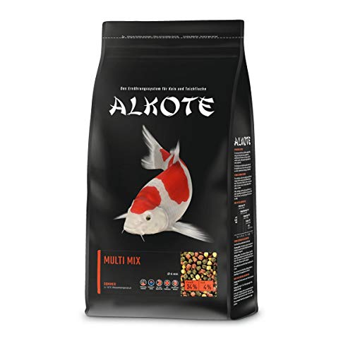 AL-KO-TE 1-Jahreszeitenfutter für Kois Sommermonate Schwimmende Pellets 6 mm Hauptfutter Multi Mix 1 kg