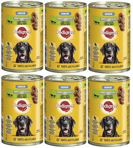 PEDIGREE Dose Senior mit Lamm und Geflügel in Pastete 6 x 400g