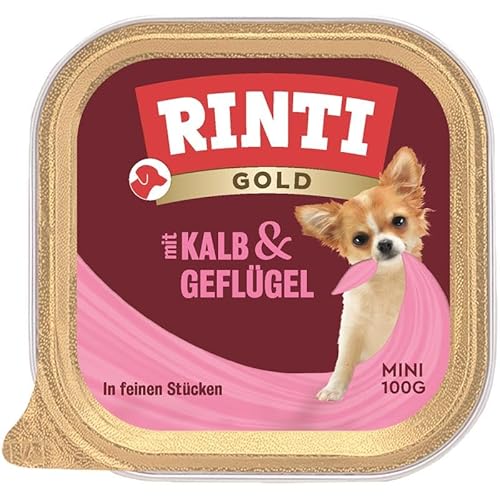 Rinti Gold Mini Kalb Geflügel 16x 100g Hundefutter