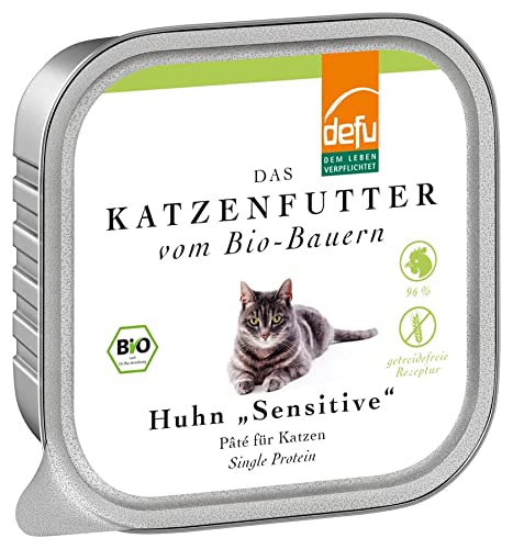defu - Das Tierfutter vom Bio DEFU Katze Huhn Sensitive P t 6 x 100 gr