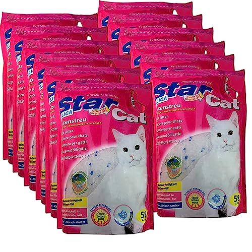 Star Cat Hygiene vom Hersteller 12x 5L 60L Magic Clean Crystals absorbiert Urin in Sekundenschnelle wirkt antibakteriell