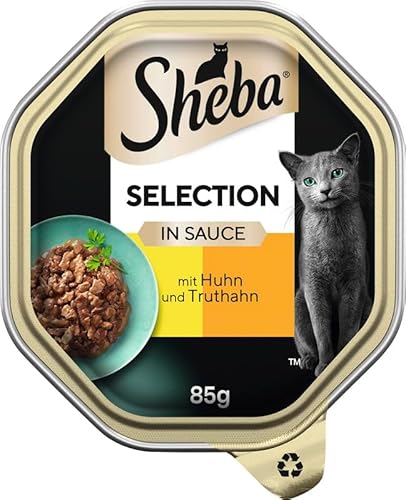 SHEBA Schale Selection in Sauce mit Huhn und Truthahn 1 x 11 x 85g