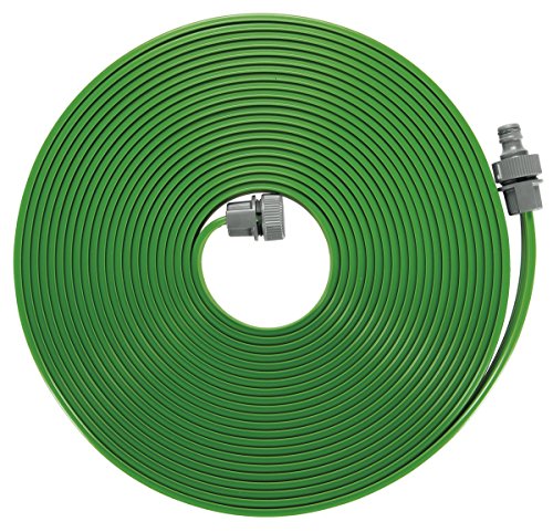  Schlauch Regner Feiner Sprühregner für die Bewässerung länglicher schmaler Zonen Länge 15 m anschlussfertig ausgestattet grün individuell verkürz  oder verlängerbar 1998