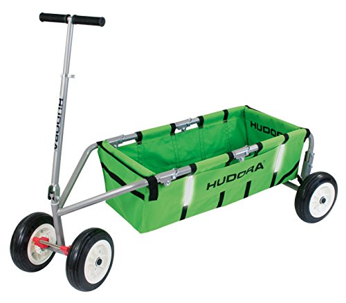 HUDORA Bollerwagen Überländer 10 , grün - Handwagen faltbar - 10321