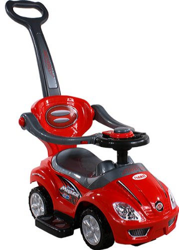 BSD Baby Spielzeugauto 381 Mega Car Deluxe Red Rot Lauflernhilfe Lauflernwagen Kinderfahrzeuge